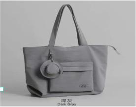 Hat-Style Shoulder Bag – Dark Grey